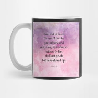 John 3:16, For God So Loved the World Bible Quote Mug